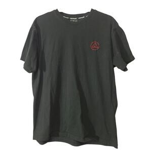 Mens Large Airwalk Black Skater Logo‎ T-Shirt Tee